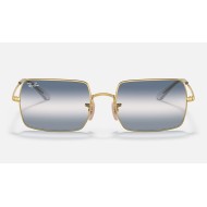 RECTANGLE 1969 BI-GRADIENT
Lenses: Clear Blue Gradient  +  Frame: Gold