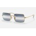 RECTANGLE 1969 BI-GRADIENT
Lenses: Clear Blue Gradient  +  Frame: Gold