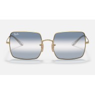 SQUARE 1971 BI-GRADIENT
Lenses: Clear Blue Gradient  +  Frame: Gold