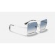 SQUARE 1971 CLASSIC
Lenses: Light Blue Gradient  +  Frame: Silver