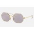 OCTAGON 1972 MIRROR EVOLVE
Lenses: Dark Grey/Gold Photochromic Mirror  +  Frame: Shiny Gold