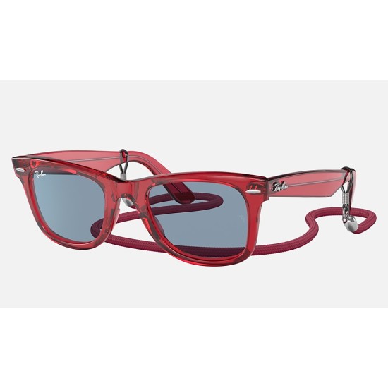 ORIGINAL WAYFARER COLORBLOCK
Lenses: Blue Classic  +  Frame: Transparent Red
