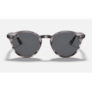 RB2180
Lenses: Grey Classic  +  Frame: Striped Grey Havana