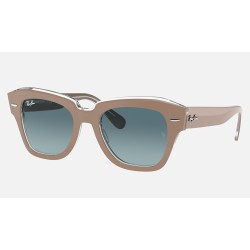 State StreetLenses: Blue Gradient  +  Frame: Beige (Beige)