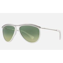 OLYMPIAN AVIATOR HD60
Lenses: Green Gradient  +  Frame: White
