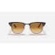 CLUBMASTER FLECK
Lenses: Light Brown Gradient  +  Frame: Spotted Brown And Blue