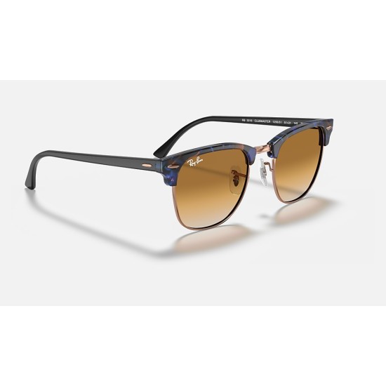 CLUBMASTER FLECK
Lenses: Light Brown Gradient  +  Frame: Spotted Brown And Blue