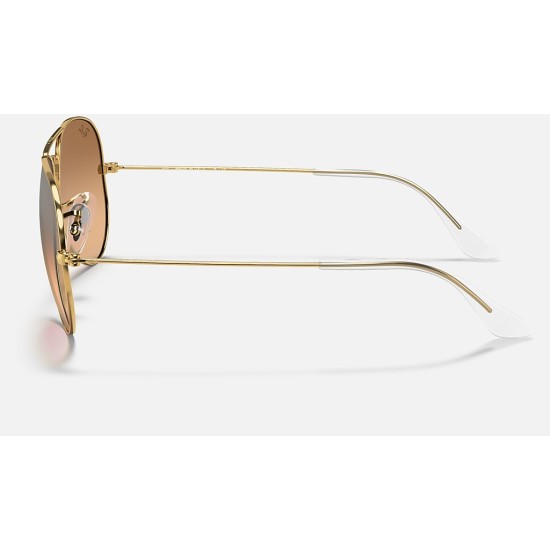 AVIATOR GRADIENT
Lenses: Silver/Pink Mirror  +  Frame: Gold