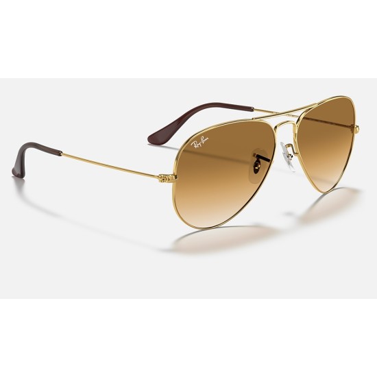 AVIATOR GRADIENT
Lenses: Light Brown Gradient  +  Frame: Gold