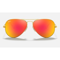 AVIATOR FLASH LENSES
Lenses: Orange Mirror  +  Frame: Gold