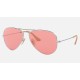 AVIATOR WASHED EVOLVE
Lenses: Pink Photochromic Classic  +  Frame: Silver