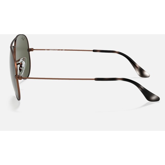 AVIATOR CLASSIC
Lenses: Green Classic G-15  +  Frame: Brown Metal