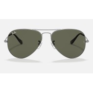 AVIATOR CLASSIC
Lenses: Green Classic G-15  +  Frame: Grey Metal