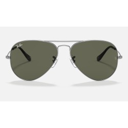 AVIATOR CLASSIC
Lenses: Green Classic G-15  +  Frame: Grey Metal