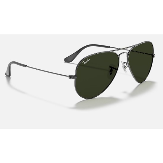 AVIATOR CLASSIC
Lenses: Green Classic G-15  +  Frame: Gunmetal
