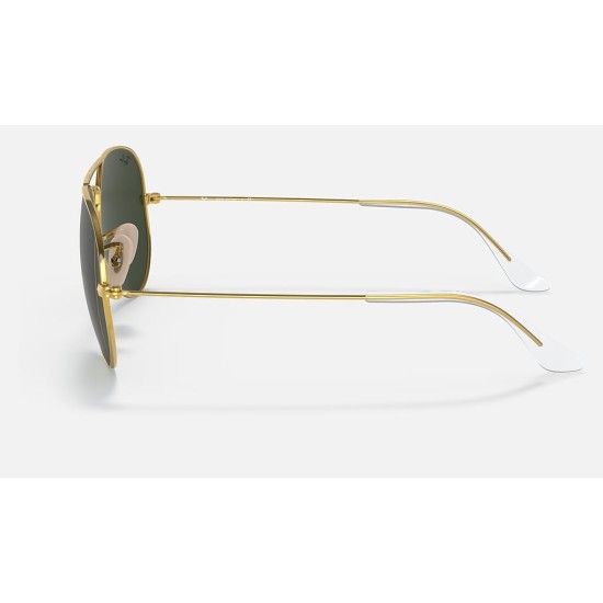 AVIATOR | AVIATION COLLECTION
Lenses: Green Classic G-15  +  Frame: Gold