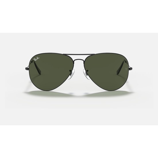 AVIATOR LARGE METAL II
Lenses: Green Classic  +  Frame: Black