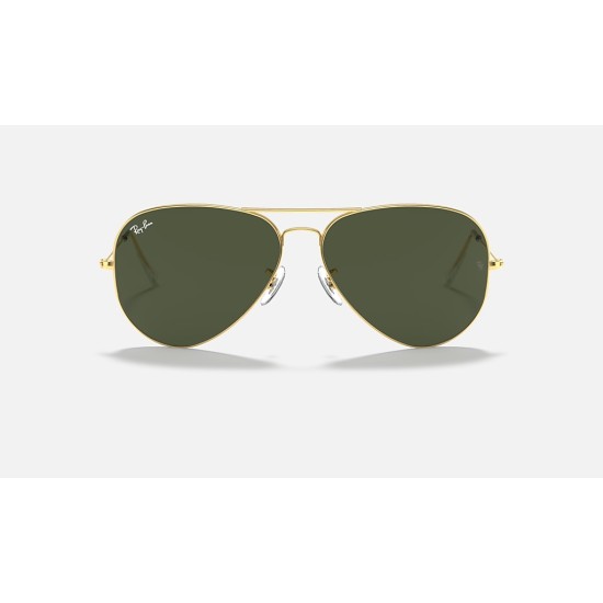 AVIATOR LARGE METAL II
Lenses: G-15 Green Classic  +  Frame: Gold