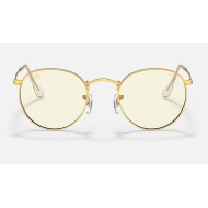 ROUND BLUE-LIGHT CLEAR EVOLVE
Lenses: Grey Mirror  +  Frame: Gold