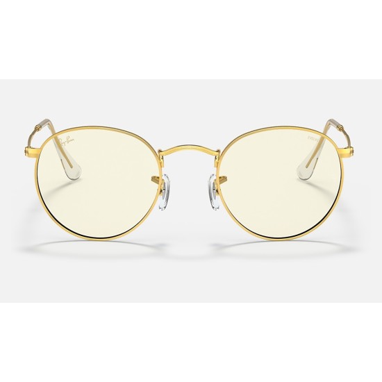ROUND BLUE-LIGHT CLEAR EVOLVE
Lenses: Grey Mirror  +  Frame: Gold