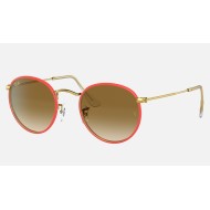 ROUND METAL FULL COLOR LEGEND
Lenses: Light Brown Gradient  +  Frame: Red