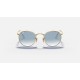 ROUND FLAT LENSES
Lenses: Light Blue Gradient  +  Frame: Gold