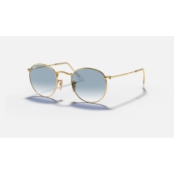 ROUND FLAT LENSES
Lenses: Light Blue Gradient  +  Frame: Gold