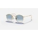ROUND FLAT LENSES
Lenses: Light Blue Gradient  +  Frame: Gold