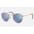 ROUND FLAT LENSES
Lenses: Light Blue Mirror  +  Frame: Gold
