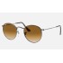 ROUND FLAT LENSES
Lenses: Light Brown Gradient  +  Frame: Gunmetal