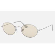 OVAL SOLID EVOLVE
Lenses: Light Brown Photochromic Classic  +  Frame: Silver