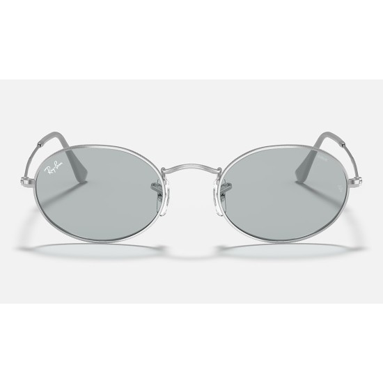 OVAL SOLID EVOLVE
Lenses: Light Blue/Dark Violet Classic  +  Frame: Silver