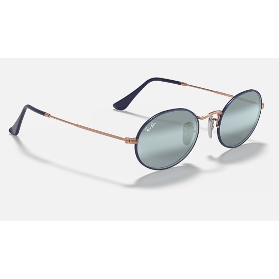 OVAL
Lenses: Blue Gradient - Mirror  +  Frame: Blue