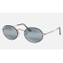 OVAL
Lenses: Blue Gradient - Mirror  +  Frame: Blue