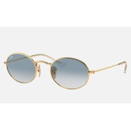 OVAL FLAT LENSES
Lenses: Light Blue Gradient  +  Frame: Gold