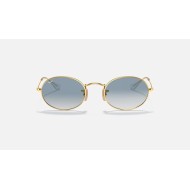 OVAL FLAT LENSES
Lenses: Light Blue Gradient  +  Frame: Gold