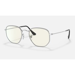 HEXAGONAL BLUE-LIGHT CLEAR EVOLVE
Lenses: Grey Clear Photocromic with Blue-Light Filter  +  Frame: Silver