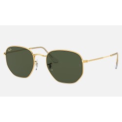 Hexagonal
Lenses: Dark Green Classic  +  Frame: Gold
