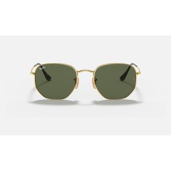 HEXAGONAL FLAT LENSES
Lenses: Green Classic  +  Frame: Gold