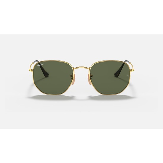 HEXAGONAL FLAT LENSES
Lenses: Green Classic  +  Frame: Gold