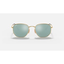 HEXAGONAL FLAT LENSES
Lenses: Silver Mirror  +  Frame: Gold