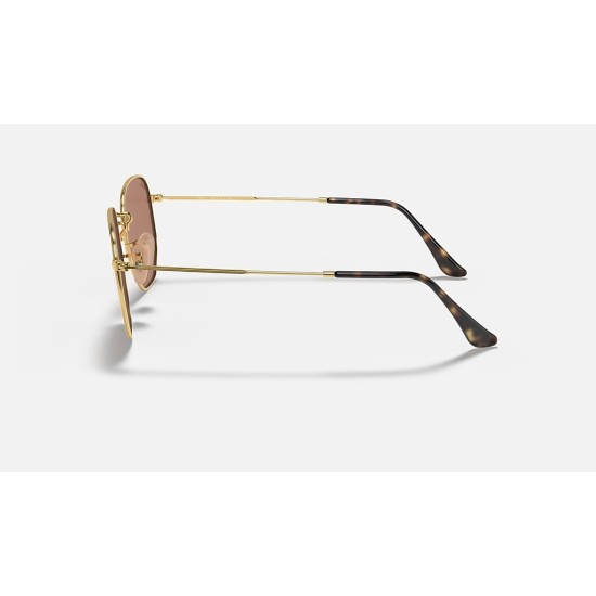 HEXAGONAL FLAT LENSES
Lenses: Copper Mirror  +  Frame: Gold