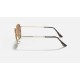 HEXAGONAL FLAT LENSES
Lenses: Copper Mirror  +  Frame: Gold