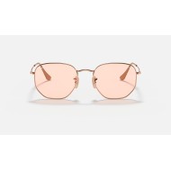 HEXAGONAL WASHED EVOLVE
Lenses: Pink Photochromic Classic  +  Frame: Copper