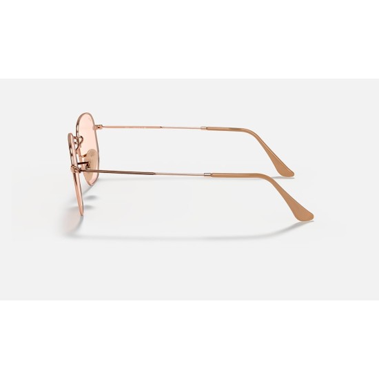 HEXAGONAL WASHED EVOLVE
Lenses: Pink Photochromic Classic  +  Frame: Copper