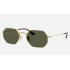 OCTAGONAL CLASSIC
Lenses: Green Classic G-15  +  Frame: Gold