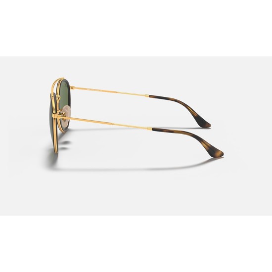 ROUND DOUBLE BRIDGE
Lenses: Green Classic G-15  +  Frame: Gold