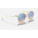 ROUND DOUBLE BRIDGE
Lenses: Blue Gradient - Mirror  +  Frame: Gold