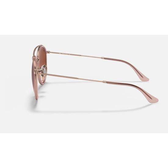 ROUND DOUBLE BRIDGE
Lenses: Brown Gradient  +  Frame: Pink