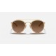 ROUND DOUBLE BRIDGE
Lenses: Brown Gradient  +  Frame: Gold